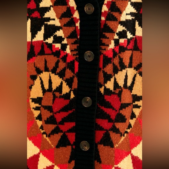 🌺🎉HP🎉🌺 NWT Farm Rio Heart Deco Maxi Knit Cardigan - Picture 6 of 15